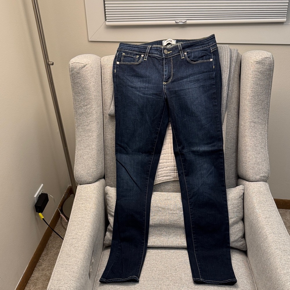 PAIGE Dark Indigo Women's Skinny Jeans